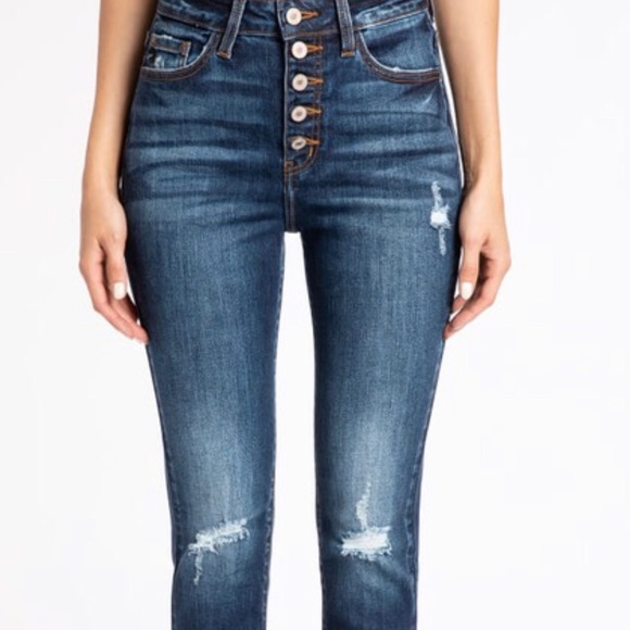 Classy & Sassy High Rise Classic Skinny Jeans - Picture 3 of 8